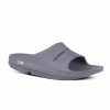 * Oofos Uni Ooahh Slide Sandal (Slate) Footwear