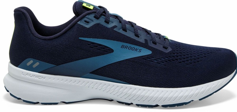 * Brooks Men'S Launch 8 (490 Peacoat/Legion Blue/Nightlife) Footwear