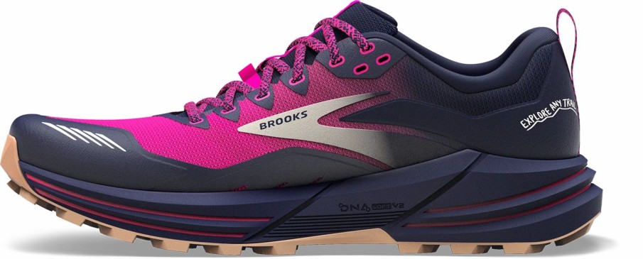 * Brooks Women'S Cascadia 16 (425 Peacoat/Pink/Biscuit) Footwear