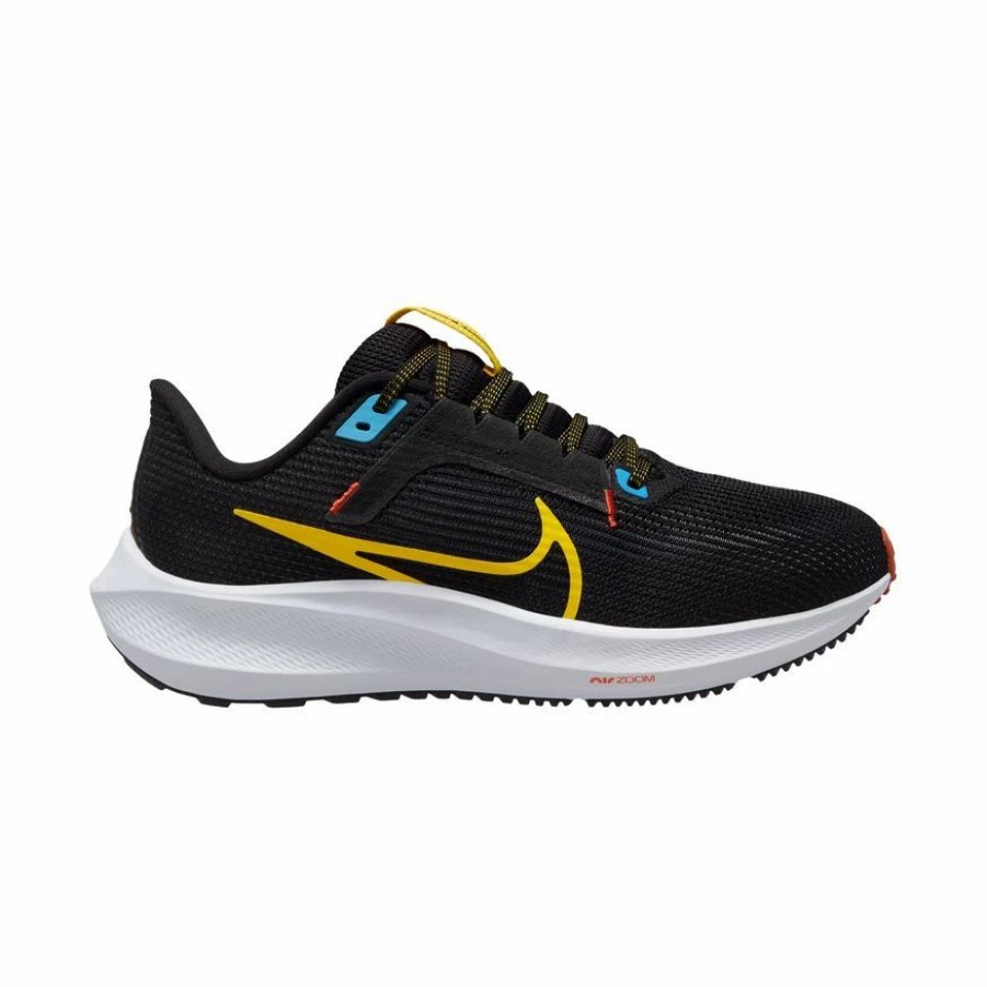 * Nike Women'S Air Zoom Pegasus 40 (002 Black/Speed Yellow/Dk Smoke Grey) Footwear