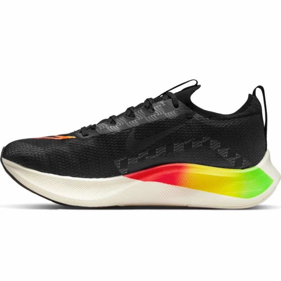 * Nike Men'S Zoom Fly 4 (010 Black/Volt/Green Strike/Total Orange) Footwear