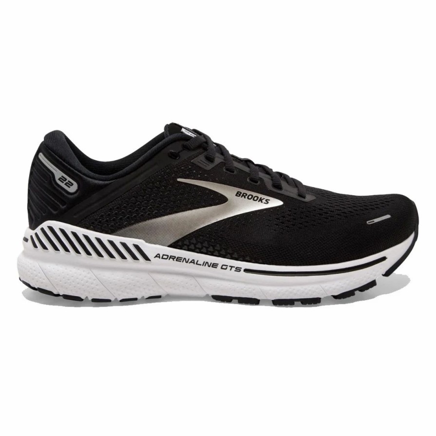 * Brooks Men'S Adrenaline Gts 22 (043 Black/Silver/Anthracite) Footwear