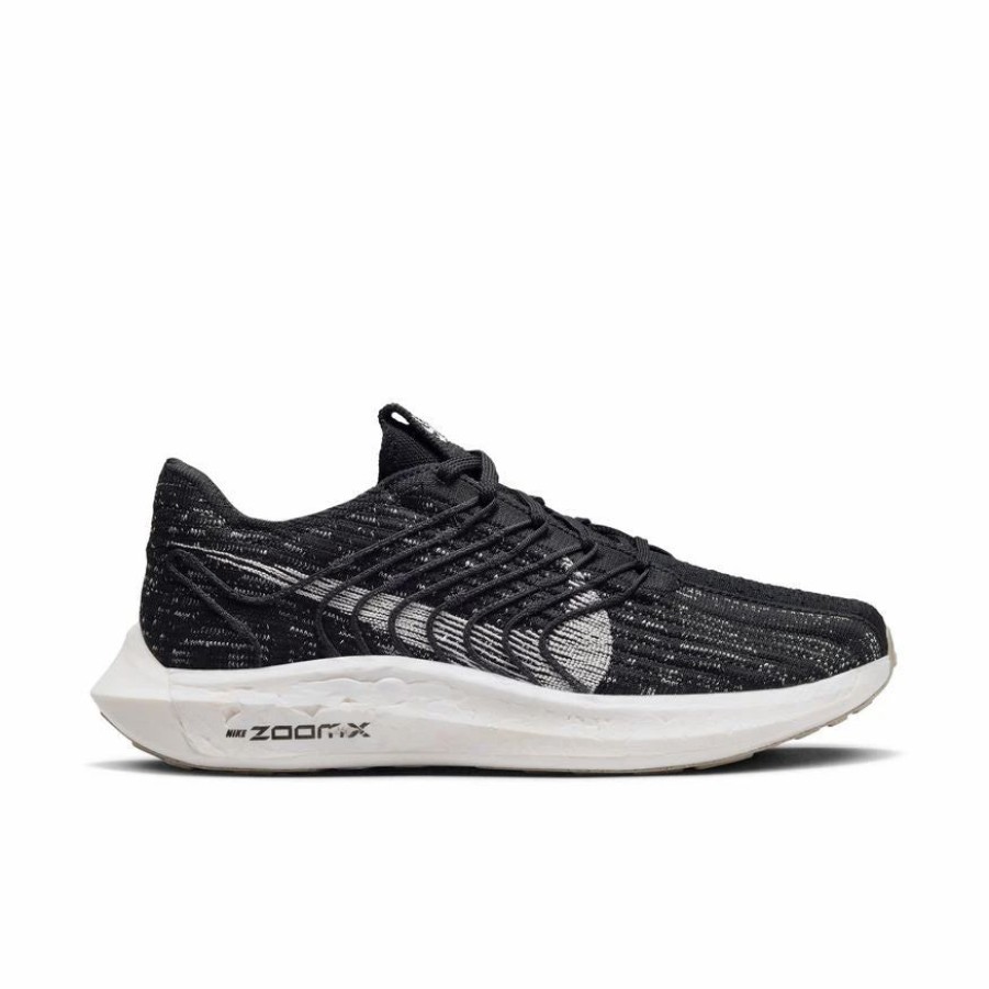 * Nike Women'S Pegasus Turbo Flyknit Next Nature (001 Black/Sail/Off Noir/Sesame) Footwear