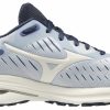 * Mizuno Women'S Wave Rider 24 (570D Arctic Ice/Snow White) Footwear