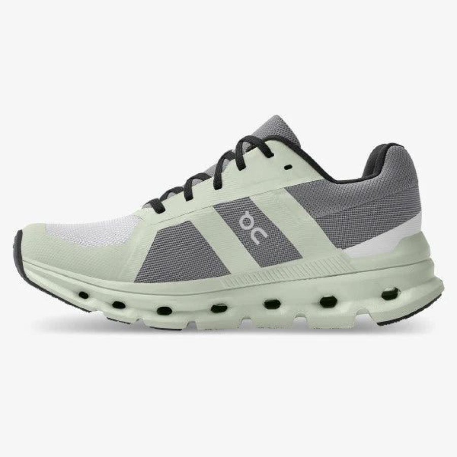 * On Women'S Cloudrunner (Frost/Aloe) Footwear