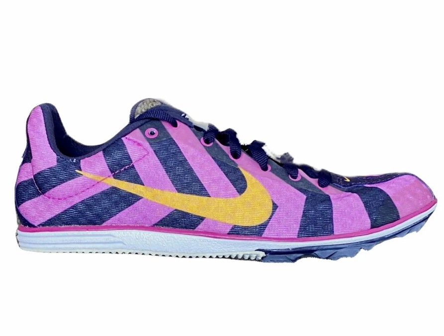 * Nike Women'S Zoom Rival D 8 (685 Pink Foil/Lazer Orange-Purple Dynasty) Footwear