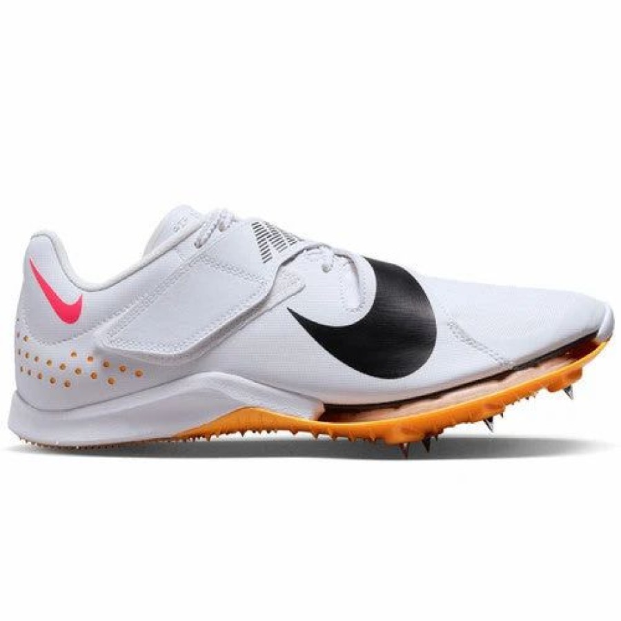 * Nike Air Zoom Long Jump Elite (101 White/Black-Laser Orange-Hyper Pink) Footwear