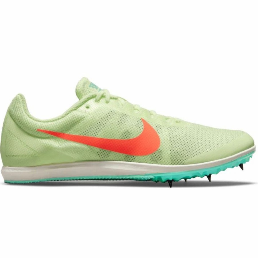 * Nike Uni Zoom Rival D 10 (700 Barely Volt/Hyper Orange/Dynamic Turquoise) Footwear