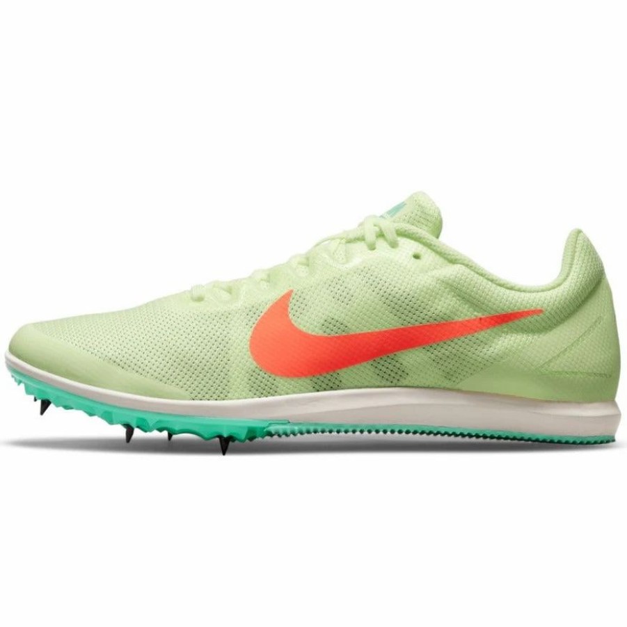 * Nike Uni Zoom Rival D 10 (700 Barely Volt/Hyper Orange/Dynamic Turquoise) Footwear