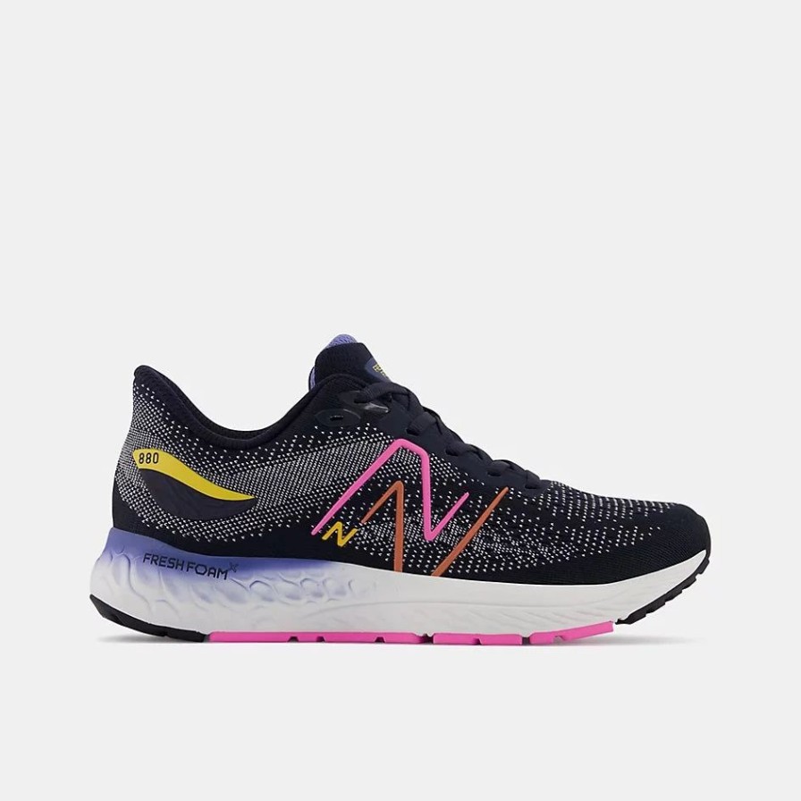 * New Balance Kid'S Fresh Foam X 880 V12 (M Eclipse/Moon Shadow/Vibrant Pink) Footwear