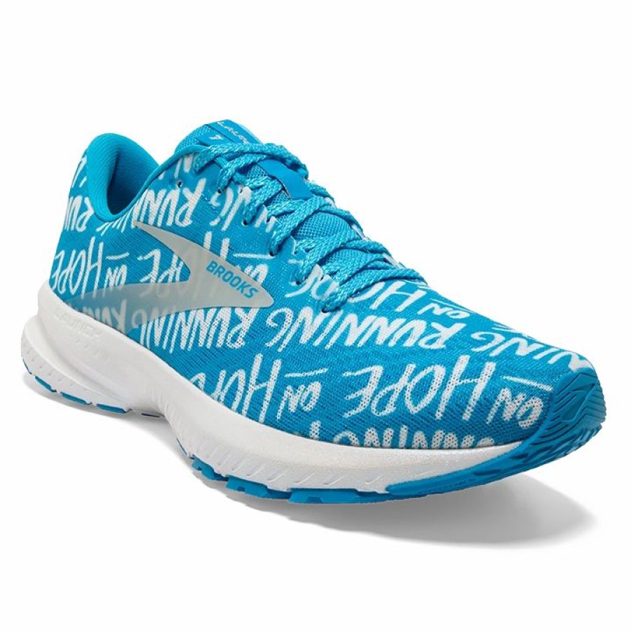 * Brooks Women'S Launch 7 "Brave Like Gabe" (406 Blue/White) Footwear