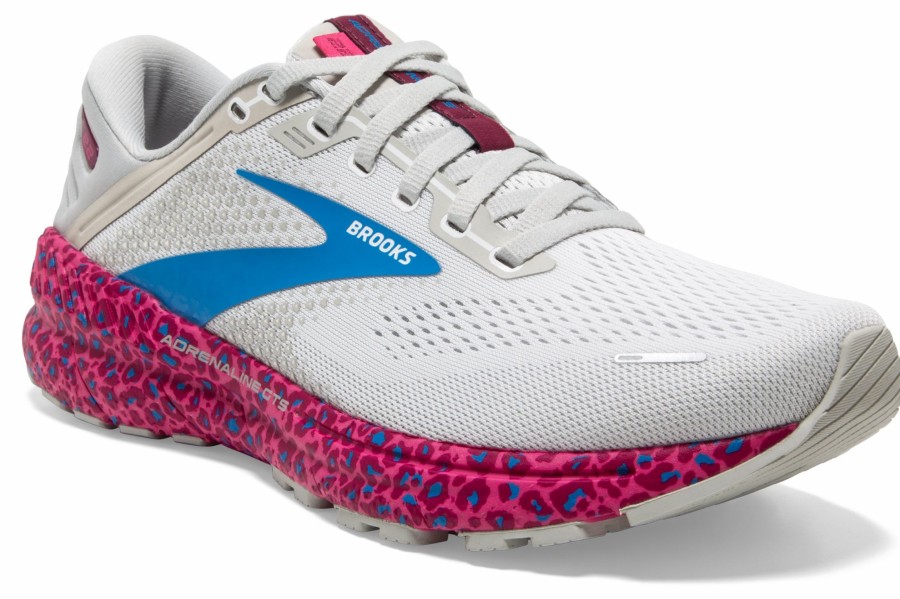 * Brooks Women'S Adrenaline Gts 22 (160 White/Oyster/Brilliant) Footwear