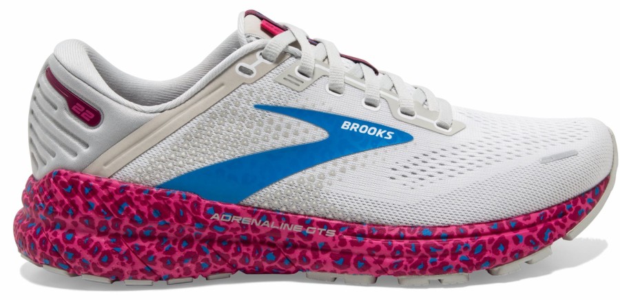 * Brooks Women'S Adrenaline Gts 22 (160 White/Oyster/Brilliant) Footwear