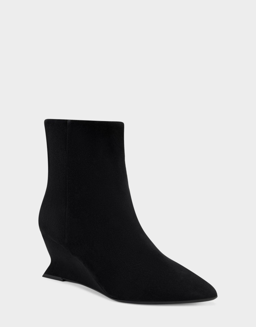 * Aerosoles Inee Black Suede Ankle Boots