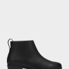 * Aerosoles Sloan Black Faux Leather Ankle Boots