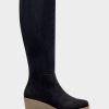 * Aerosoles Brenna Black Faux Suede Tall Boots