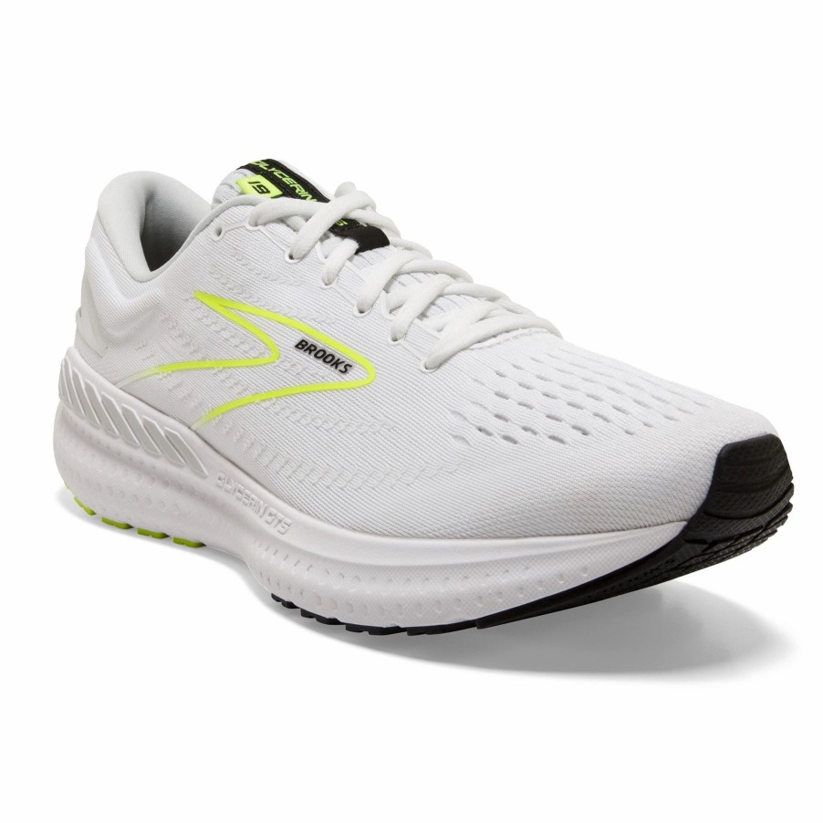 * Brooks Men'S Glycerin Gts 19 (170 White/Nightlife/Black) Footwear