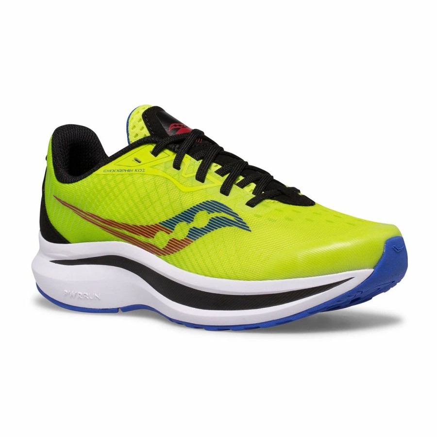 * Saucony Kid'S Endorphin Kdz (Acid/Lime) Footwear