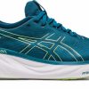 * Asics Women'S Gel-Nimbus 25 (401 Ink Teal/Lime Green) Footwear