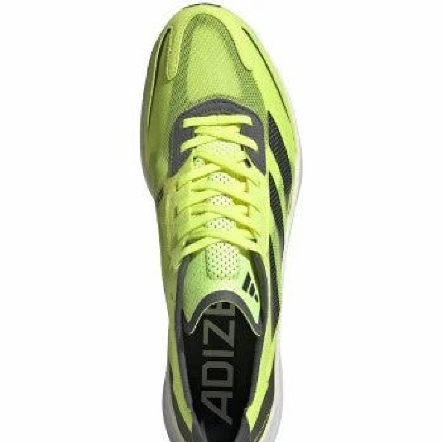 * Adidas Men'S Adizero Boston 11 (Solar Yellow/Night Metallic/Beam Yellow) Footwear