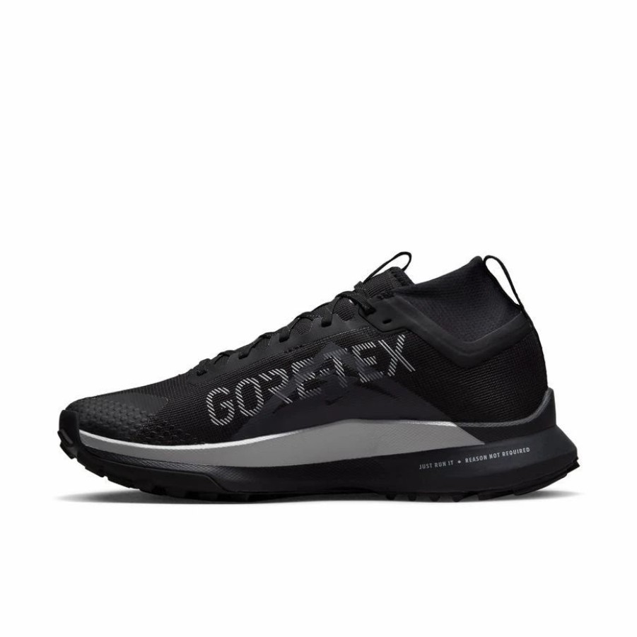 * Nike Men'S React Pegasus Trail 4 Gore-Tex (001 Black/Wolf Grey/Reflective Silver) Footwear