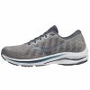 * Mizuno Men'S Wave Rider 25 Waveknit (9Laa Drizzle-Antarctica) Footwear