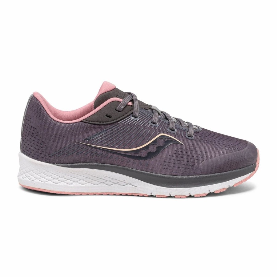 * Saucony Kid'S Guide 14 (Blush/Grey) Footwear