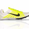 * Nike Uni Zoom D Track Spike (107 White/Black/Volt) Footwear