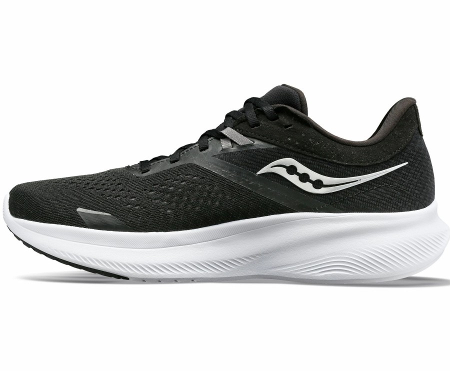 * Saucony Men'S Ride 16 Wide (05 Black/White) Footwear