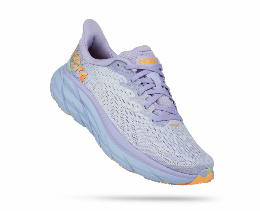 * Hoka Women'S Clifton 8 (Blsg Baby Lavender/Smoke Green) Footwear