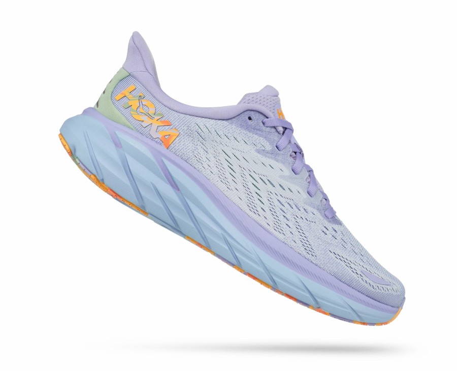 * Hoka Women'S Clifton 8 (Blsg Baby Lavender/Smoke Green) Footwear