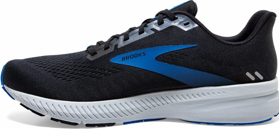 * Brooks Men'S Launch 8 (018 Black/Grey/Blue) Footwear