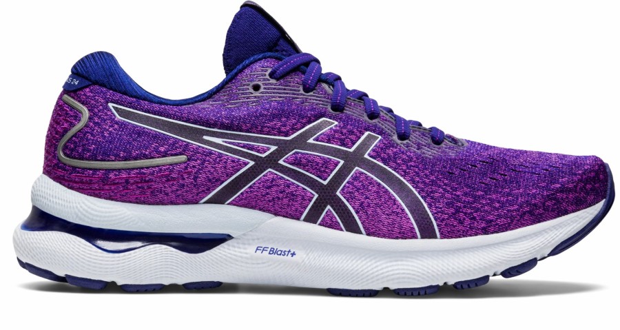 * Asics Women'S Gel-Nimbus 24 (500 Orchid/Soft Sky) Footwear