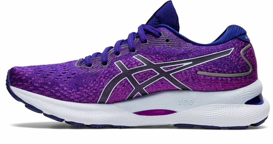 * Asics Women'S Gel-Nimbus 24 (500 Orchid/Soft Sky) Footwear