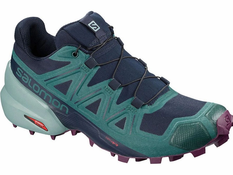 * Women'S Salomon Speedcross 5 (Navy Blazer/Mediterranean/Potent Purple) Footwear