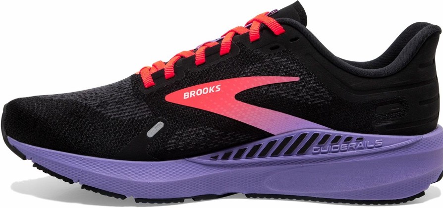 * Brooks Women'S Launch Gts 9 (026 Black/Coral/Purple) Footwear