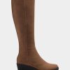 * Aerosoles Brenna Cognac Faux Suede Tall Boots