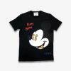 * Iceberg T-Shirt With Large Mickey Mouse Head Graphic Black Iceberg