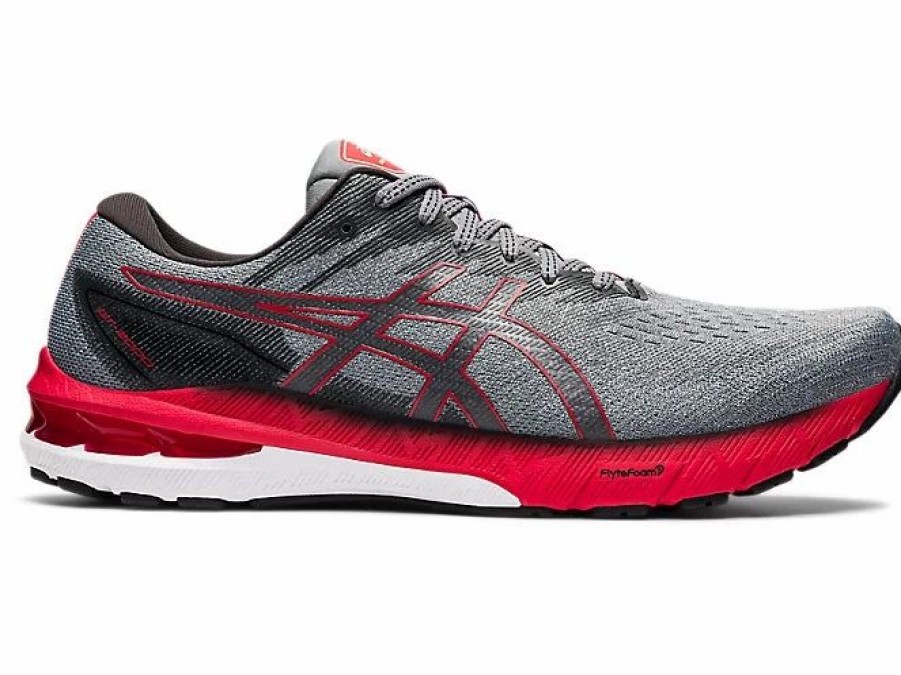 * Asics Men'S Gt-2000 10 (020 Mid Grey/Electric Red) Footwear