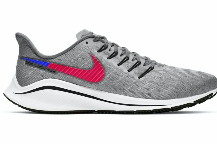 * Nike Men'S Air Zoom Vomero 14 (013 Wolf Grey/Bright Crimson) Footwear