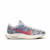 * Nike Men'S Pegasus Turbo Flyknit Next Nature (002 Pure Platinum/Bright Crimson/Black) Footwear