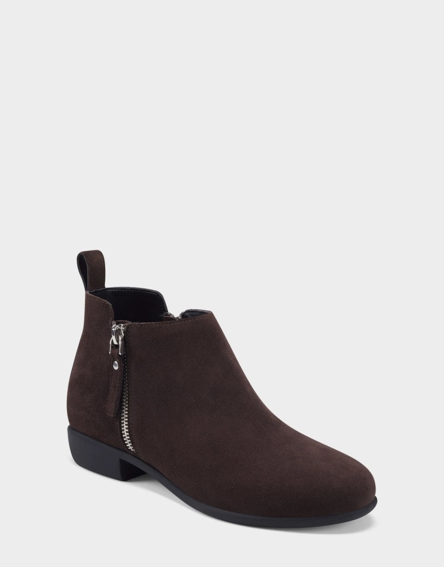 * Aerosoles Stewart Brown Suede Ankle Boots