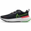 * Nike Men'S React Miler 2 (006 Black/Green Strike/Siren Red/White) Footwear