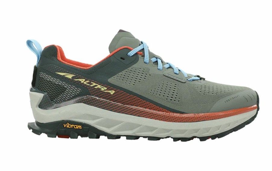 * Altra Men'S Olympus 4 (380 Green/Orange) Footwear