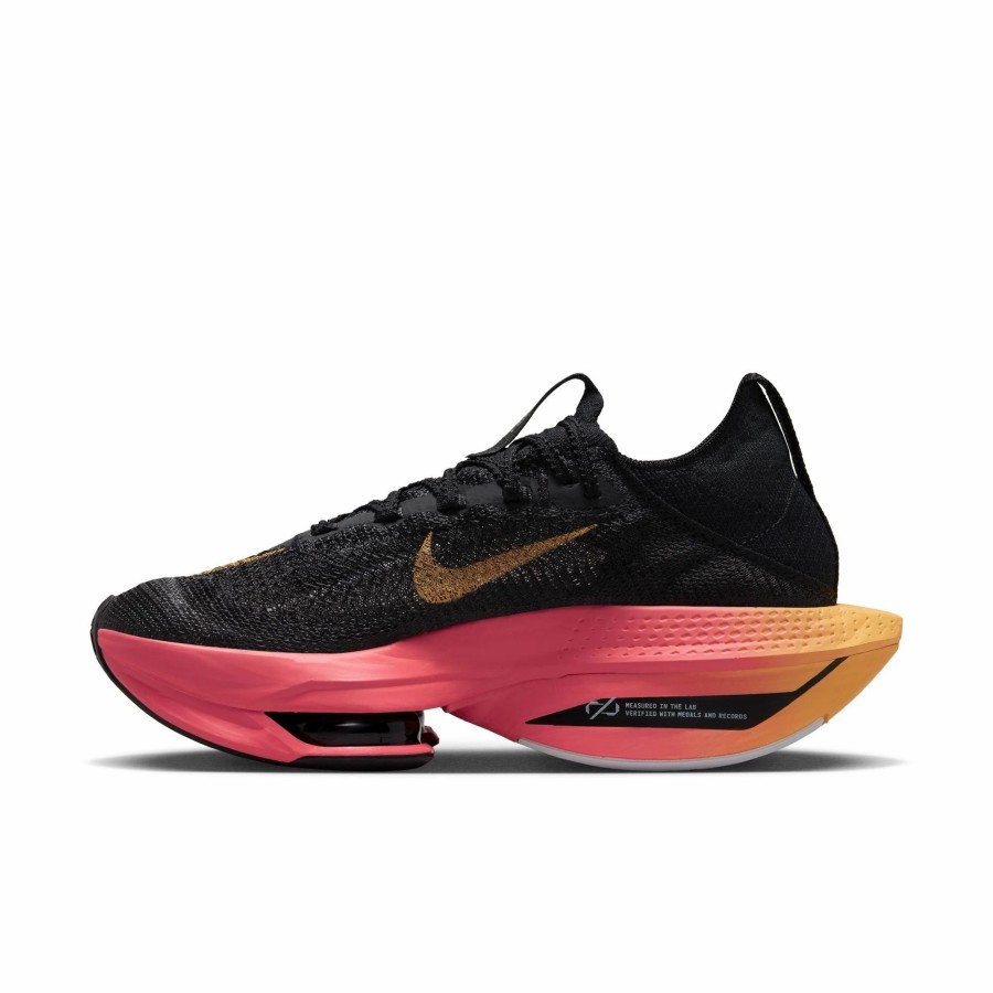 * Nike Women'S Air Zoom Alphafly Next% 2 "Fast Pack" (001 Black/Sea Coral/White/Topaz Gold) Footwear