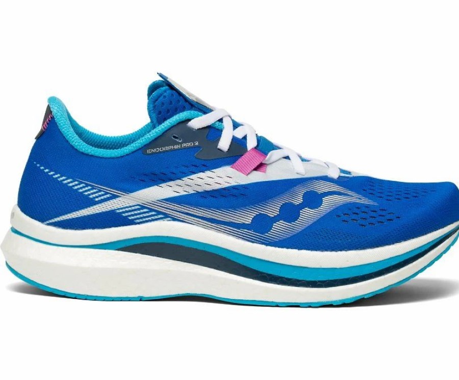 * Saucony Women'S Endorphin Pro 2 (30 Royal/White) Footwear