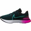 * Nike Women'S React Infinity Run Flyknit 3 (003 Black/Dynamic Turquoise/Pink Prime) Footwear