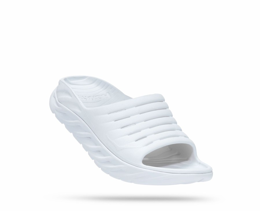 * Hoka Uni Ora Recovery Slide (Wwh White/White) Footwear