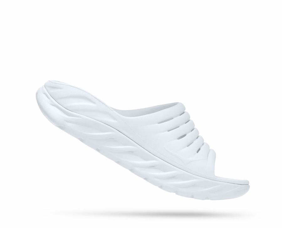 * Hoka Uni Ora Recovery Slide (Wwh White/White) Footwear