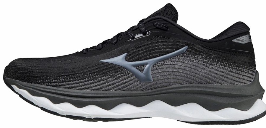 * Mizuno Women'S Wave Sky 5 (9090 Black) Footwear